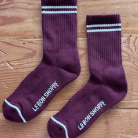 *New Arrival* Boyfriend Socks Maroon