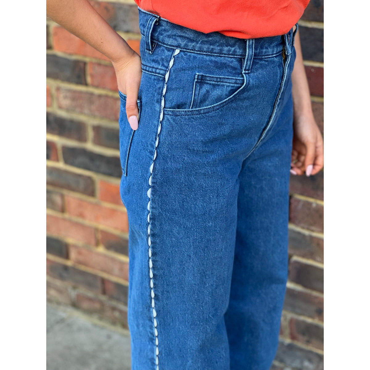 Relaxed Ric Rac Jeans