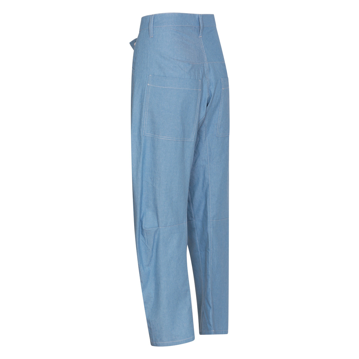 Lightweight Barrel Pant Mid Denim