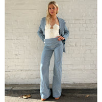 Wide Leg Pant Mid Denim