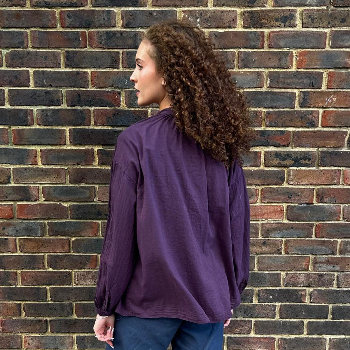 L/S Shirt Aubergine