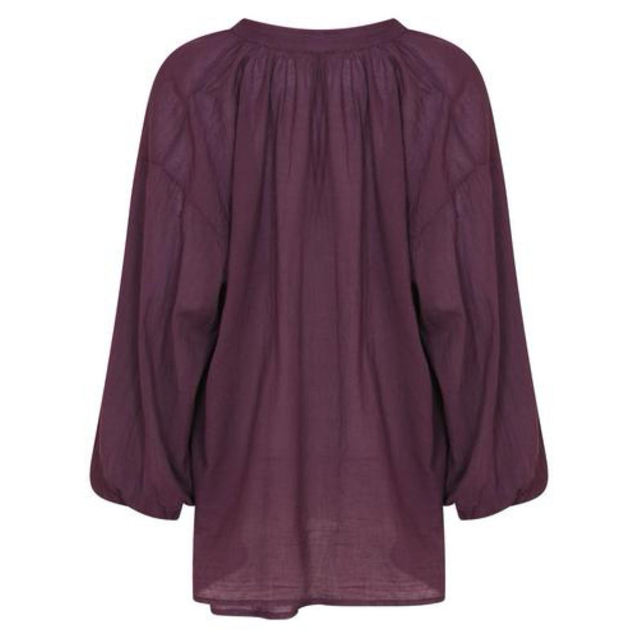 Johanna L/S Shirt Aubergine