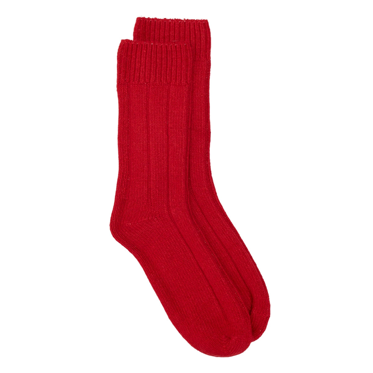 Recycled Wool Ankle Sock Red