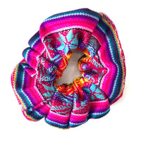 Ecuadorian Fabric Scrunchie Pink