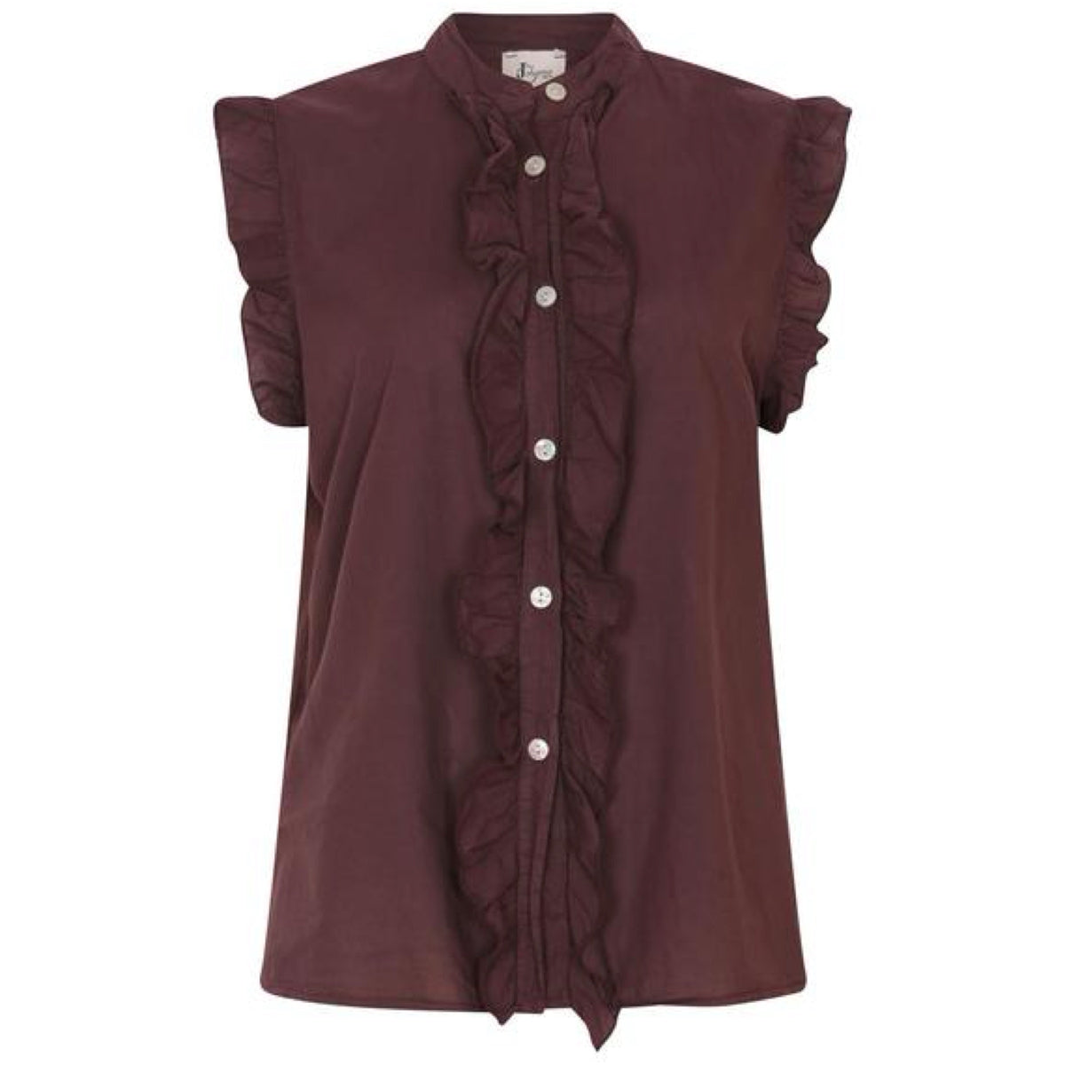 Johanna Ruffle S/S Chocolate