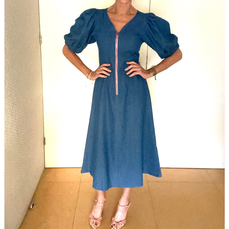 Loulou Dress Denim