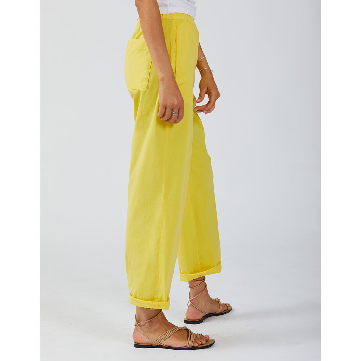 Reiko Capri Trouser Lemon