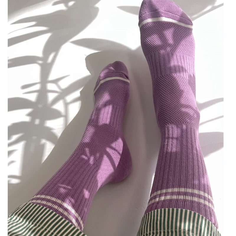 *New Arrival* Boyfriend Socks Grape