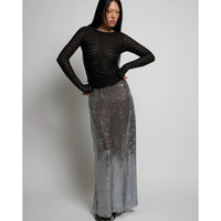 *JUST LANDED* Frame Sequin Skirt Graphite