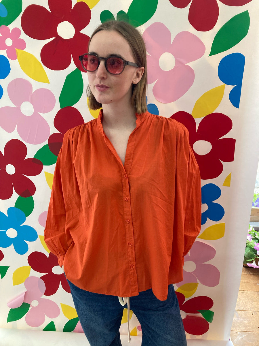 A Shirt Thing Flora Cabo Tangerine