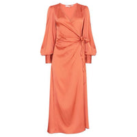 Wave Wrap Dress Bronze