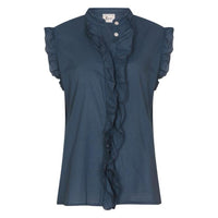 Ruffle S/S Navy