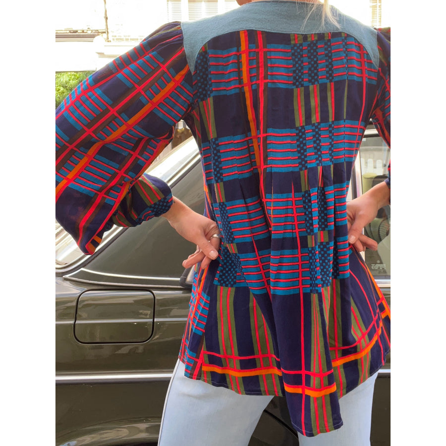 1970s Jeff Banks blouse multi