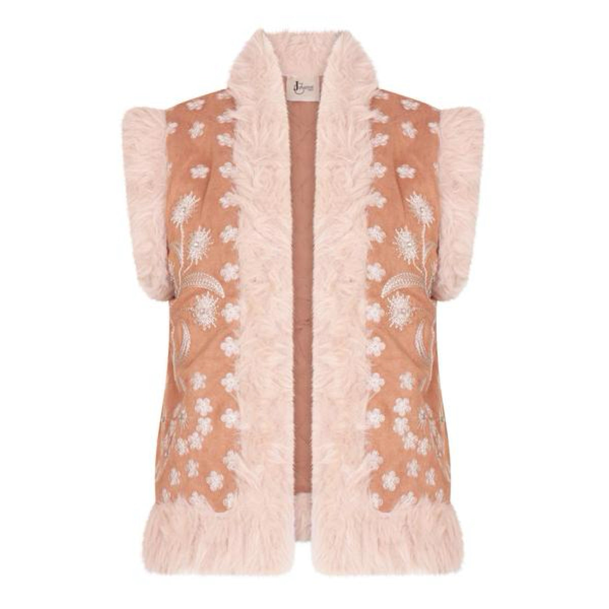 Faux Fur Gilet Natural