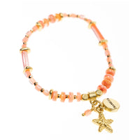 Peach Starfish Bracelet