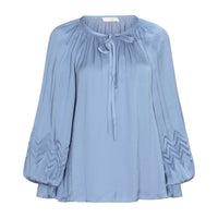 Ramy Brook Blake Blouse Steel Blue