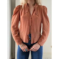 1970s Quorum blouse peach