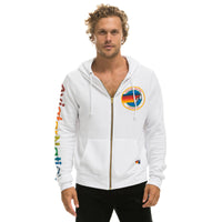 Zip Hoodie White