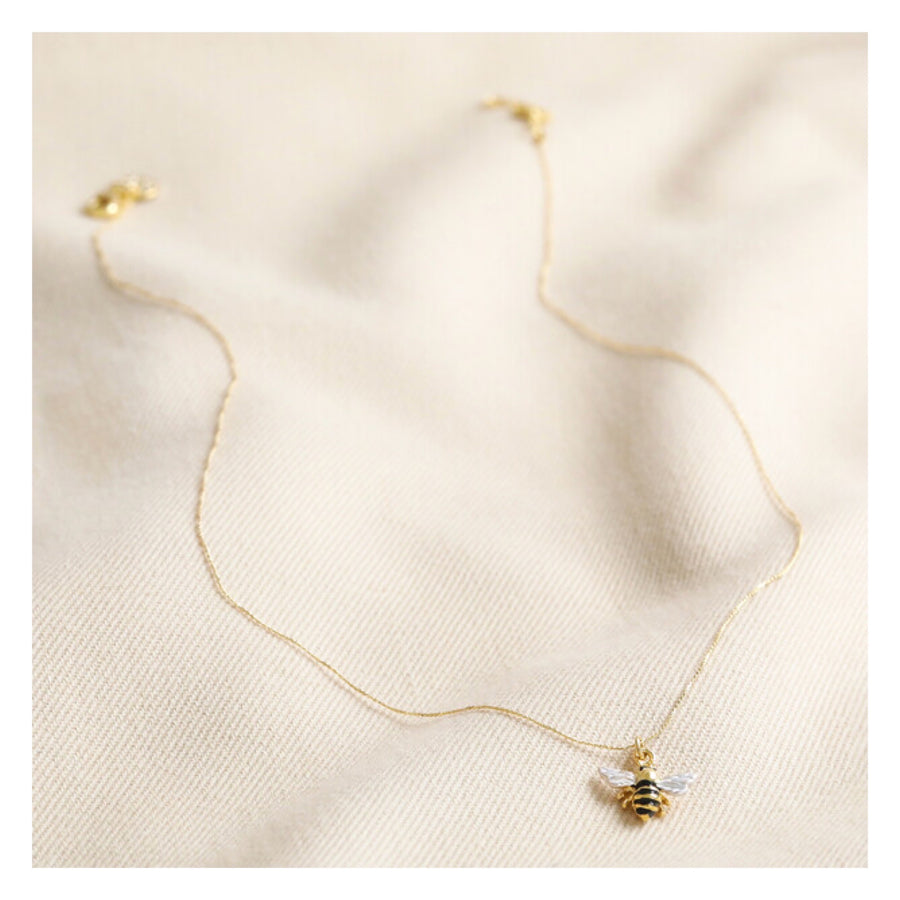 Angel Mini Enamel Bee Necklace