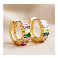 Baguette Multi Hoop Earrings