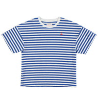 Blue Stripe '28' Print T