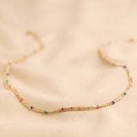 Rainbow Enamel Layered Necklace