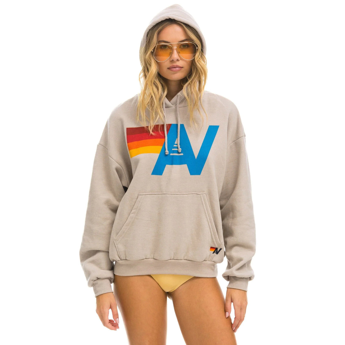 Logo Pullover Hoodie Sand