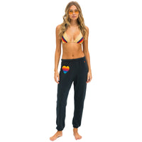 Rainbow Stitch Sweatpants Charcoal