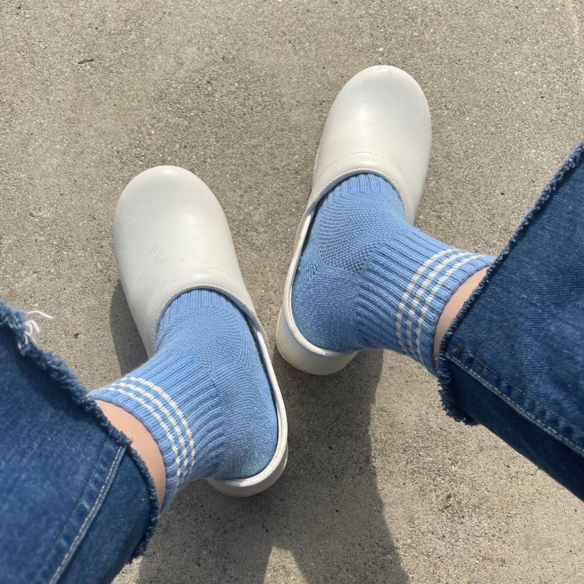 *New Style* Girlfriend Socks Parisian Blue