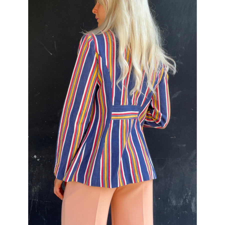 1970s striped blazer