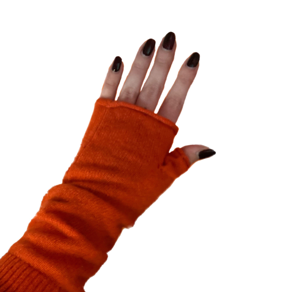 Absolut Cashmere Caroline Mittens Nectarine