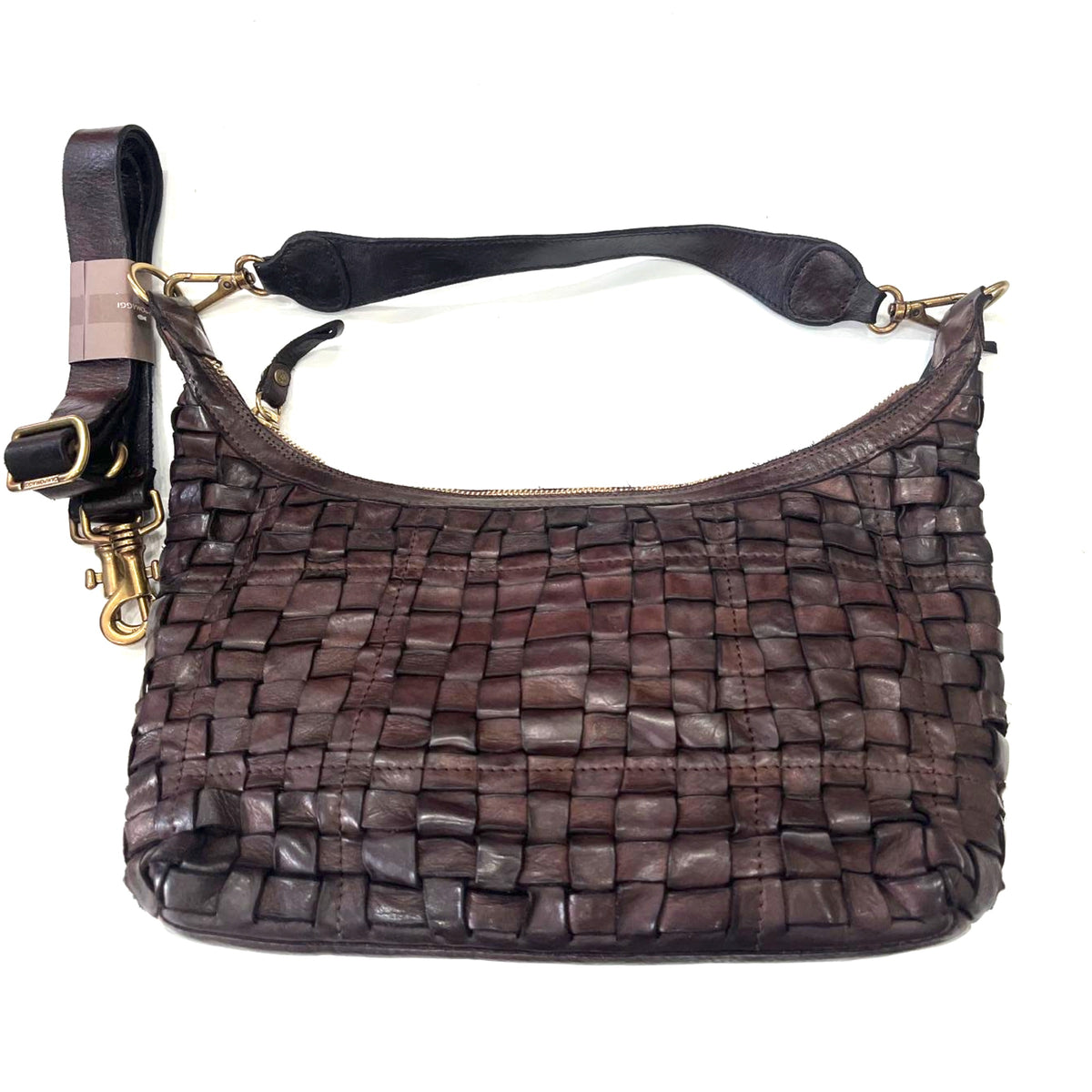 *NEW* Woven Shoulder Bag Cognac