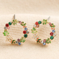 Crystal Wreath Earrings