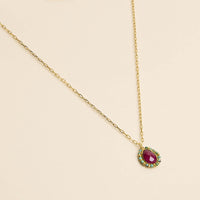 Jaipur Blossom Necklace Ruby