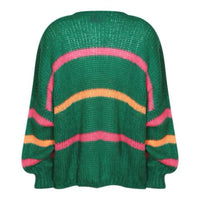 *NEW* Green Colour Stripe Cardigan