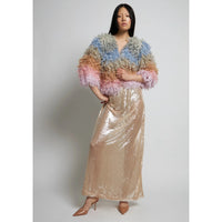 *JUST LANDED* Frame Sequin Skirt Oyster