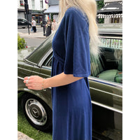 1970s Dorothy Perkins maxi dress blue