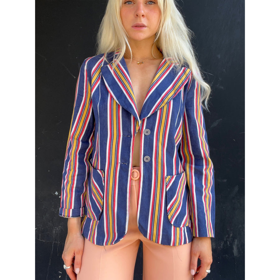 1970s striped blazer