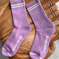 *New Arrival* Boyfriend Socks Grape