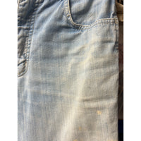 1970s worn-in flare jeans blue