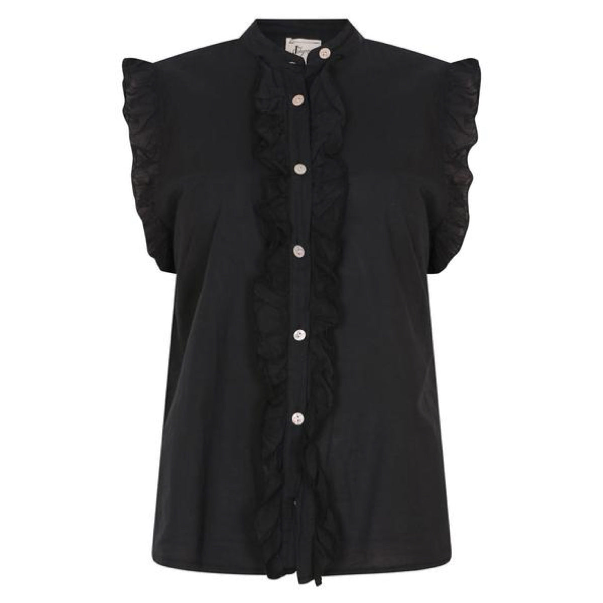 Ruffle S/S Black