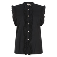 Ruffle S/S Black