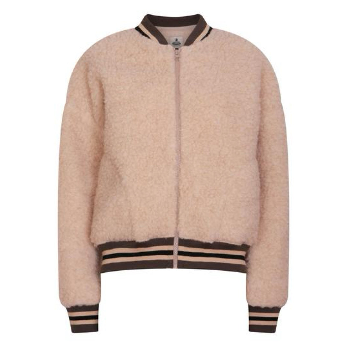 Zip Up Shearling Bomber