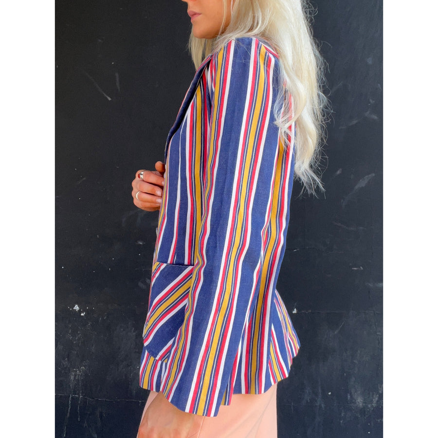 1970s striped blazer