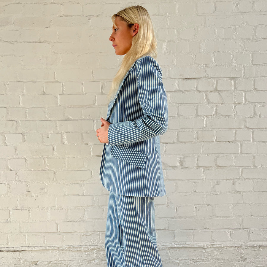 The West Village Susan Mid Denim Stripe