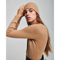 Absolut Cashmere Hortense Beanie Camel