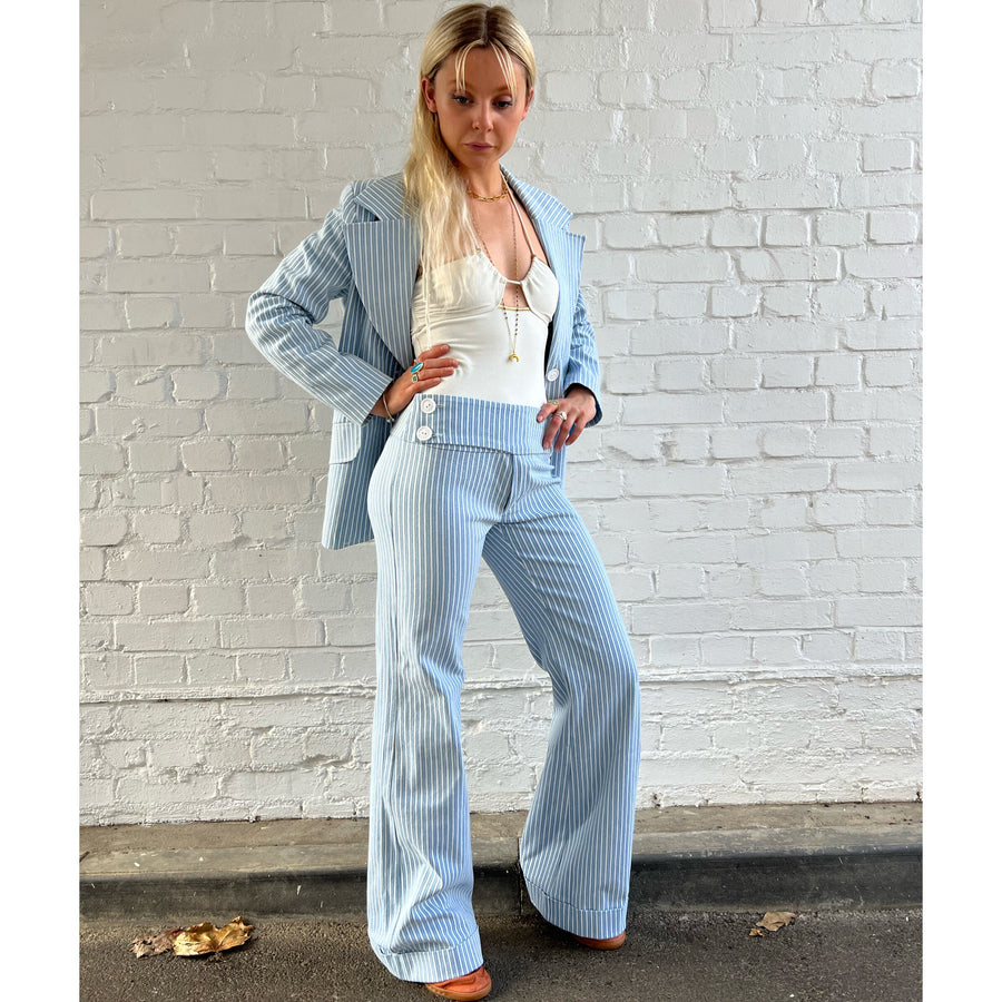 The West Village Wide Leg Pant Light Denim