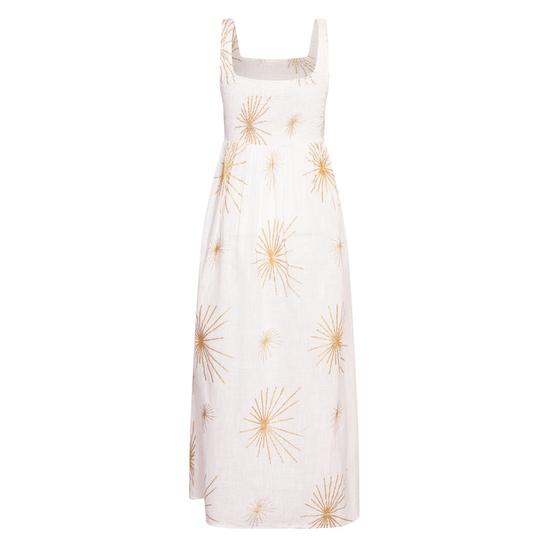 Sundress Amande Sevilla White and Gold