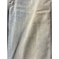 1970s worn-in flare jeans blue