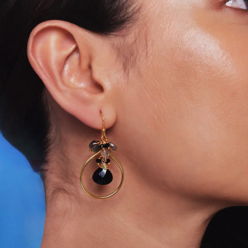 Robin Black Earrings